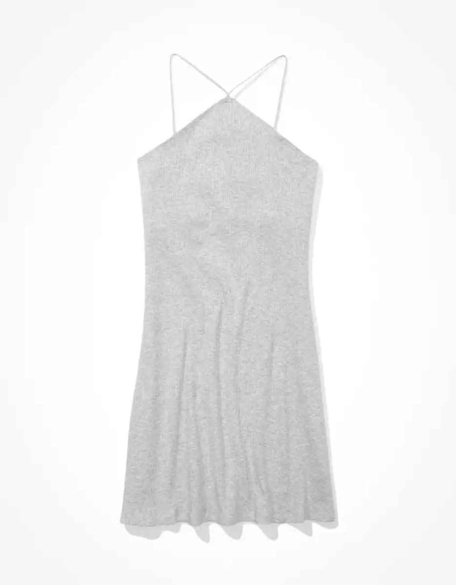 Mini Robe American Eagle AE Knit Bungee Cami Grise Femme | QYU-74519499